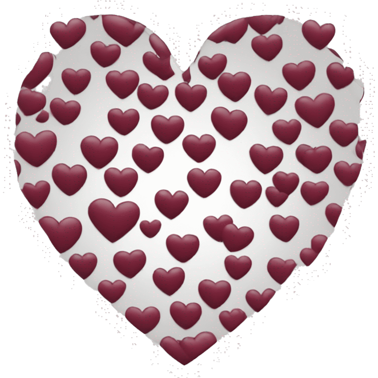 burgundy heart emoji