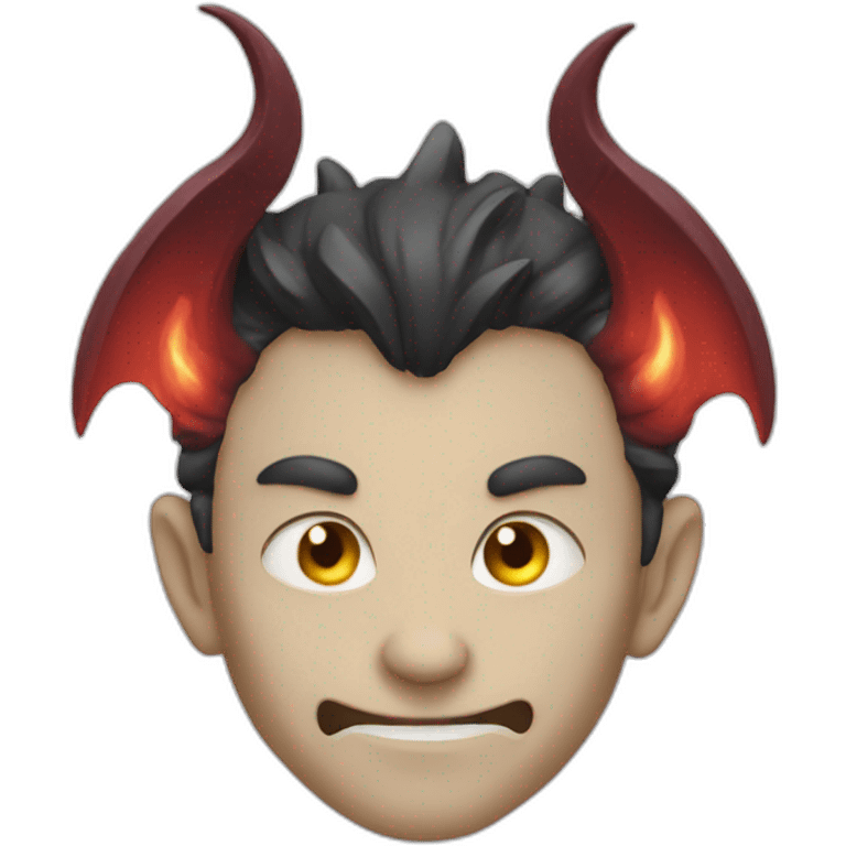 demon with nimb emoji