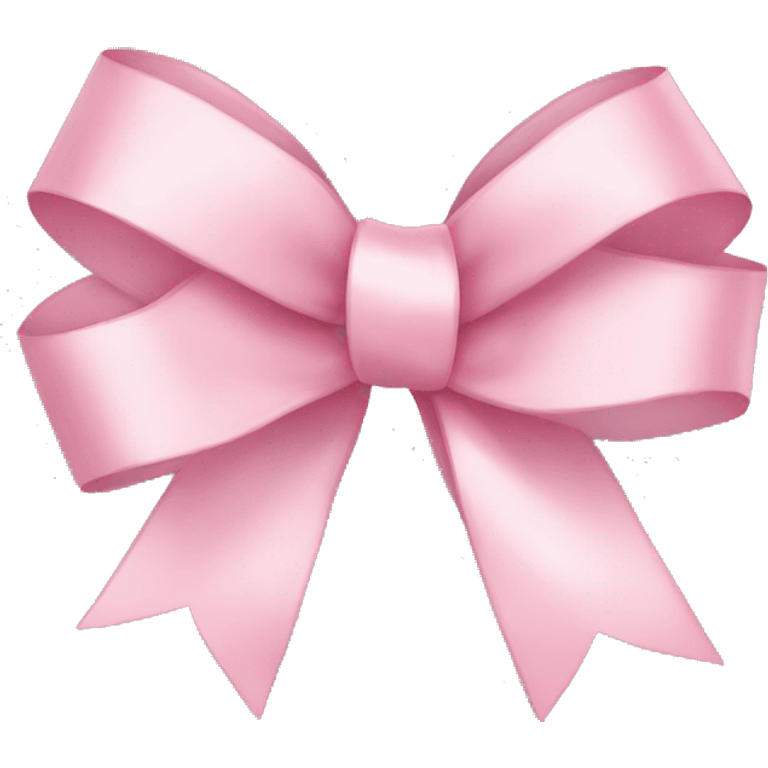 light pink ribbon bow emoji