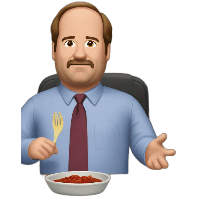 Kevin Malone and his chili emoji