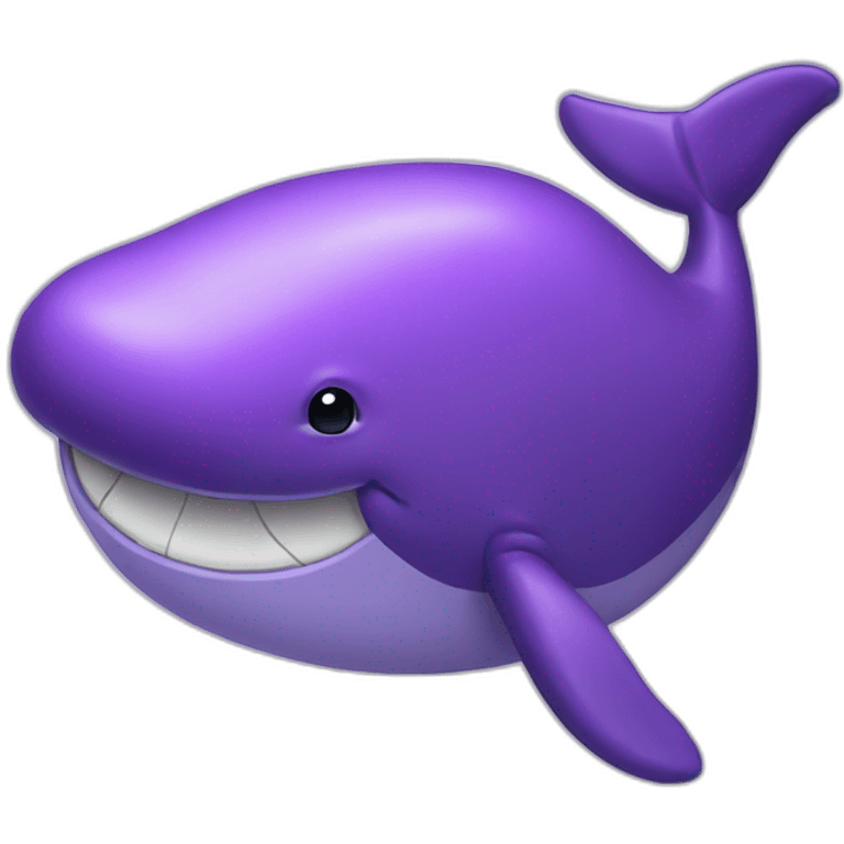 Purple whale emoji