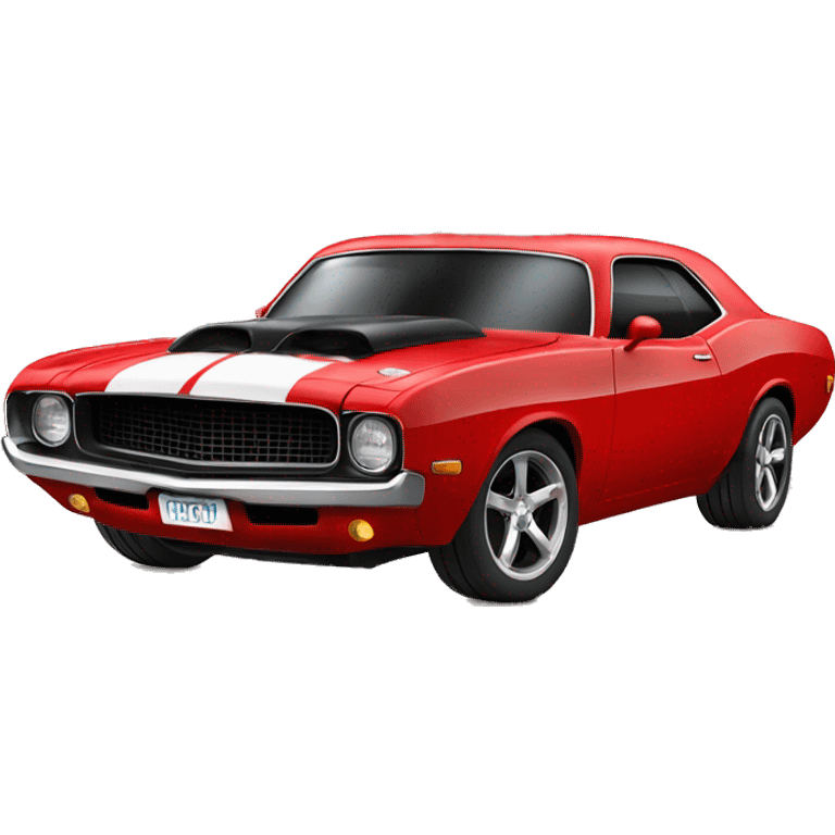 red muscle car with smoke coming off its wheels emoji