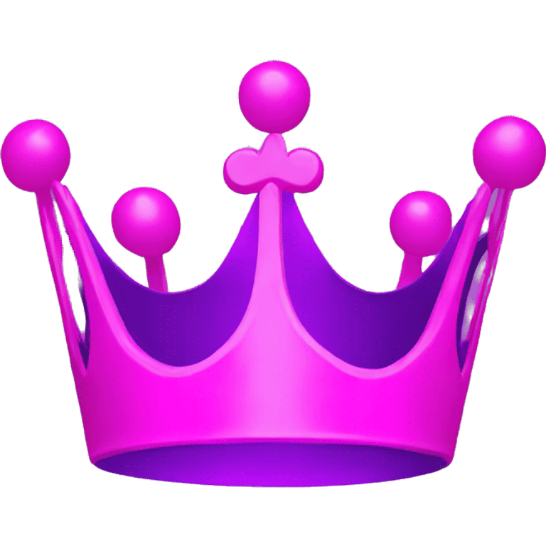 Neon Purple pink crown with the word FOUNDER on it emoji