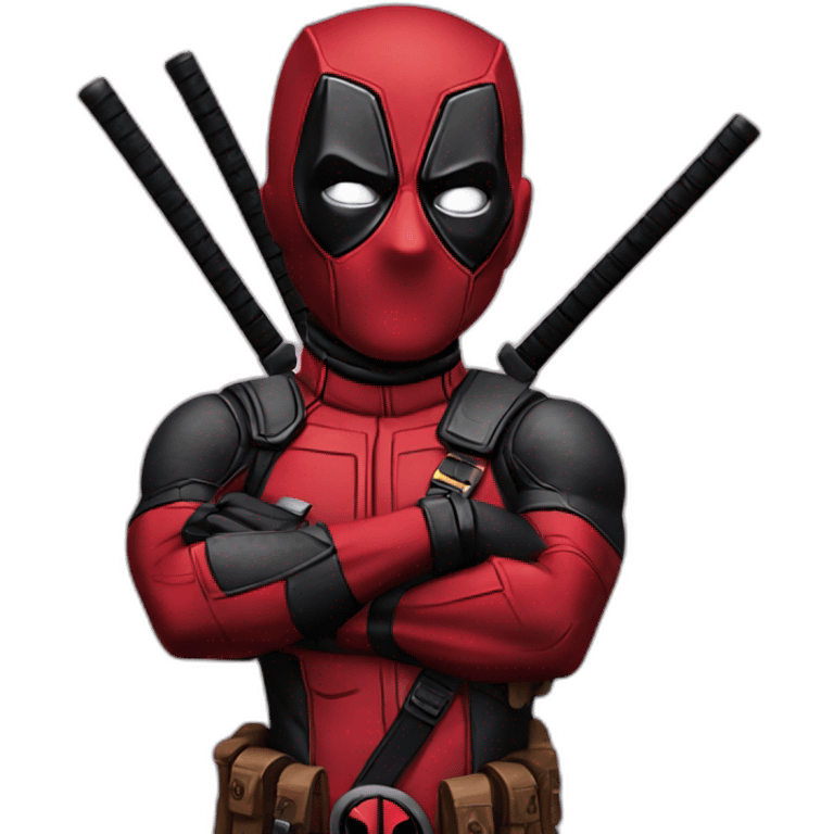 Funny deadpool emoji