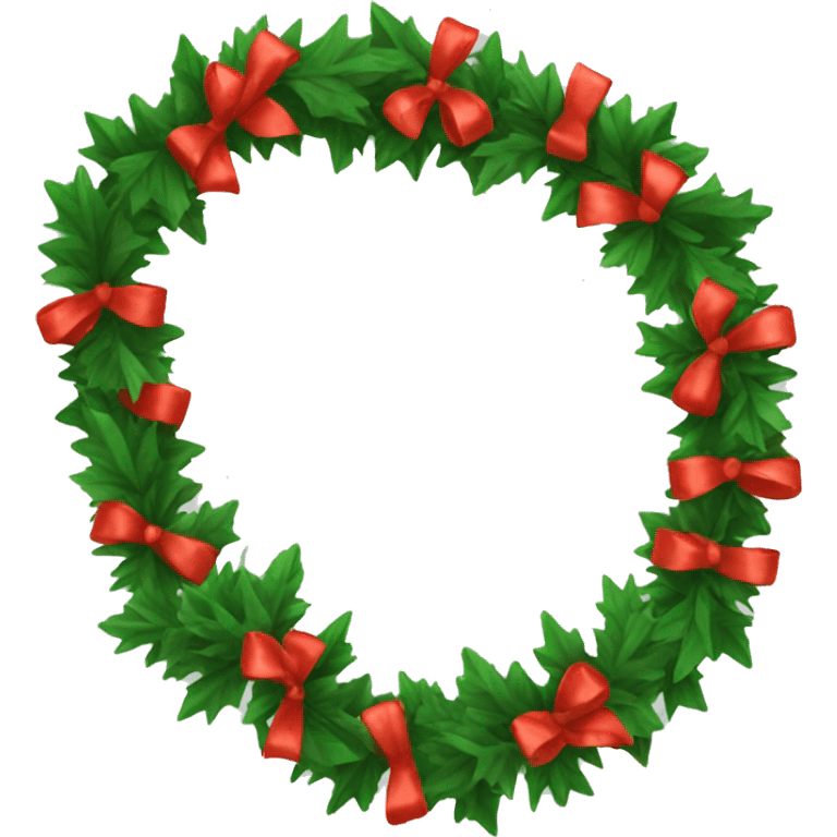 Christmas garland emoji