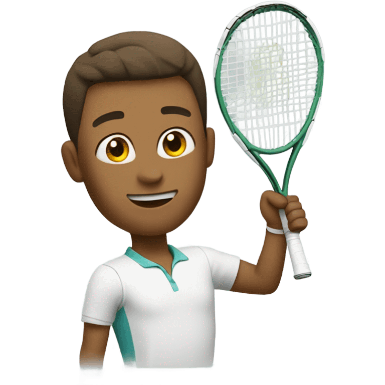 Tennis with underarm serve emoji