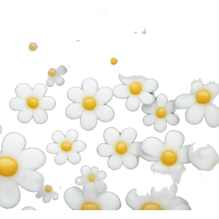 white flowers emoji