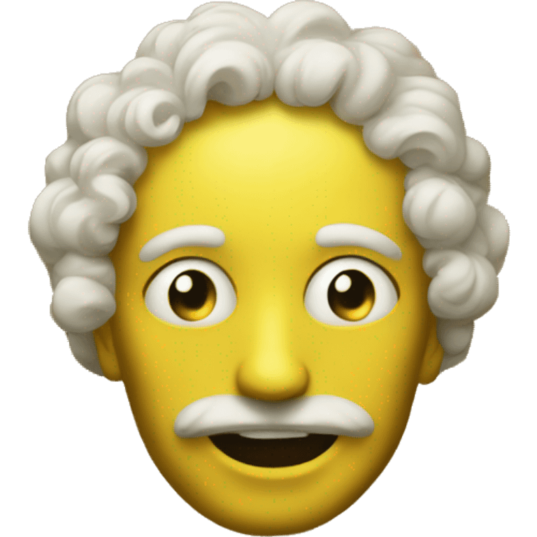 baroque art emoji yellow smiley face  emoji