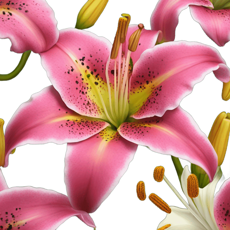 Stargazer lily emoji