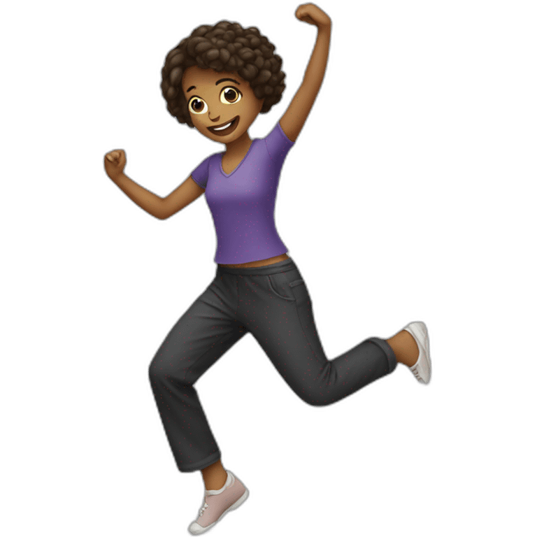 A girl dancing emoji