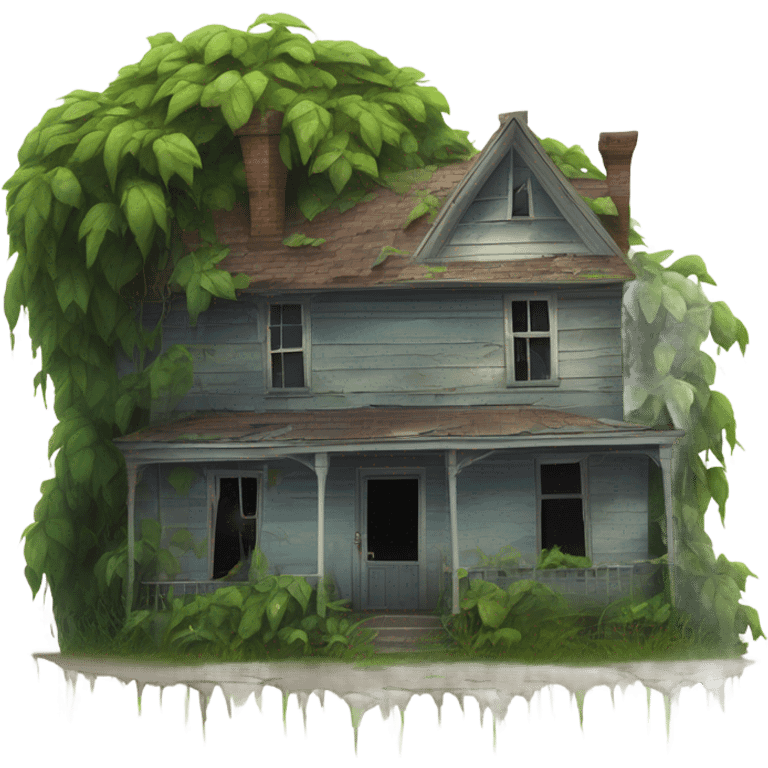 Creepy house emoji