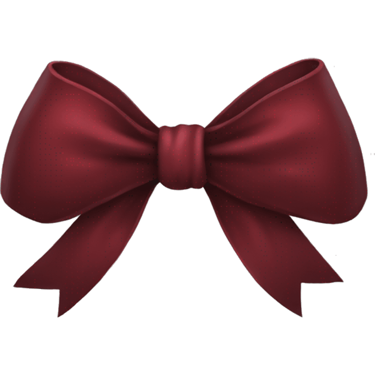 Dark red bow emoji