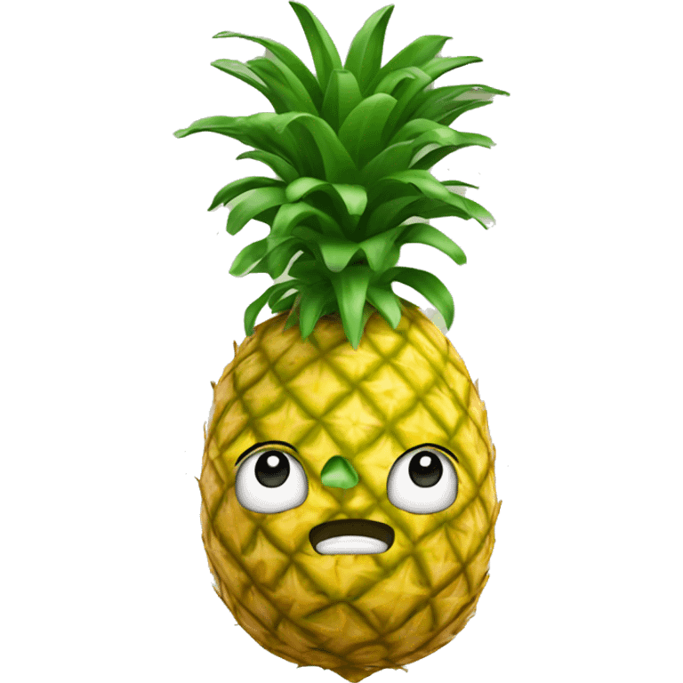 Upside down pineapple emoji