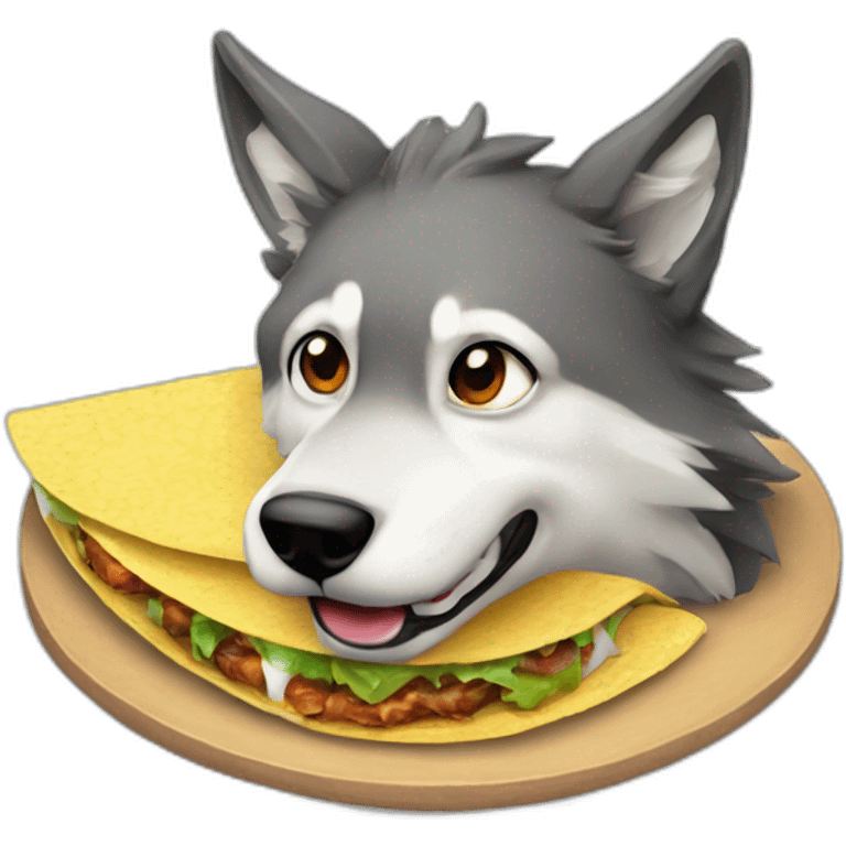 loup manga,t un tacos emoji