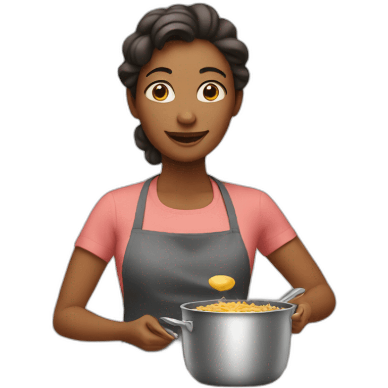 mom cooking emoji