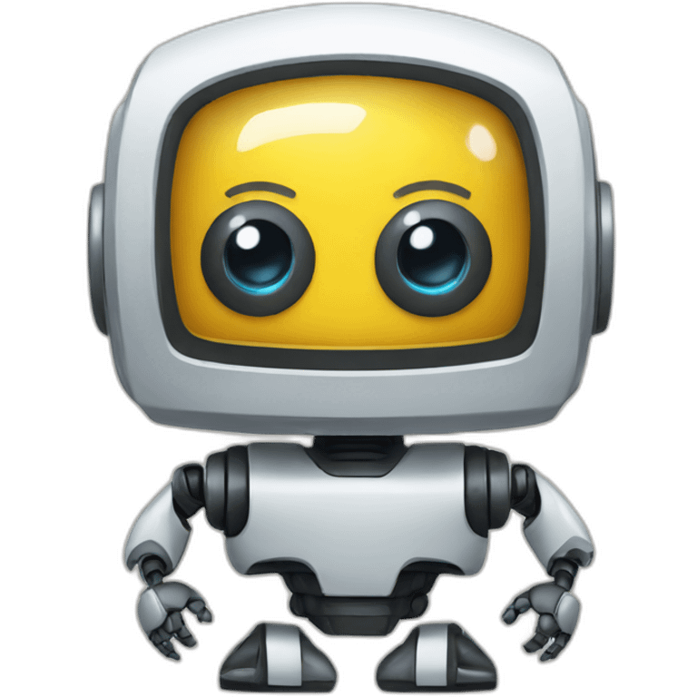 robot with survey emoji