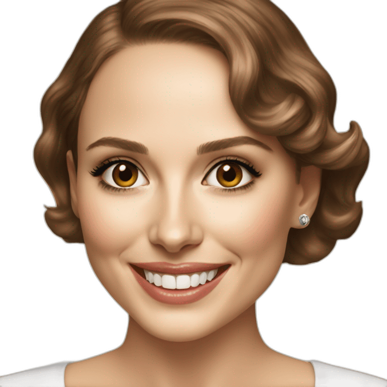 Natalie portman smiling at me emoji