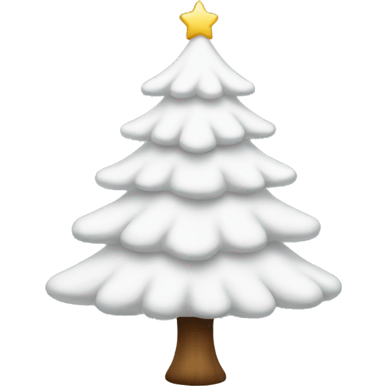 white christmas tree emoji