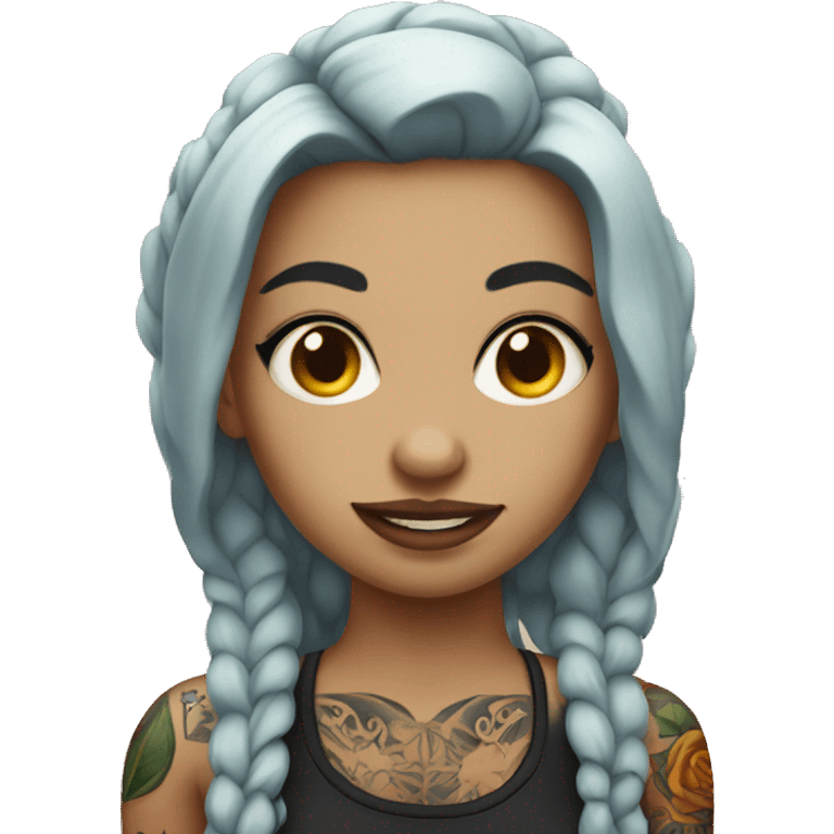 Tattooed girl emoji