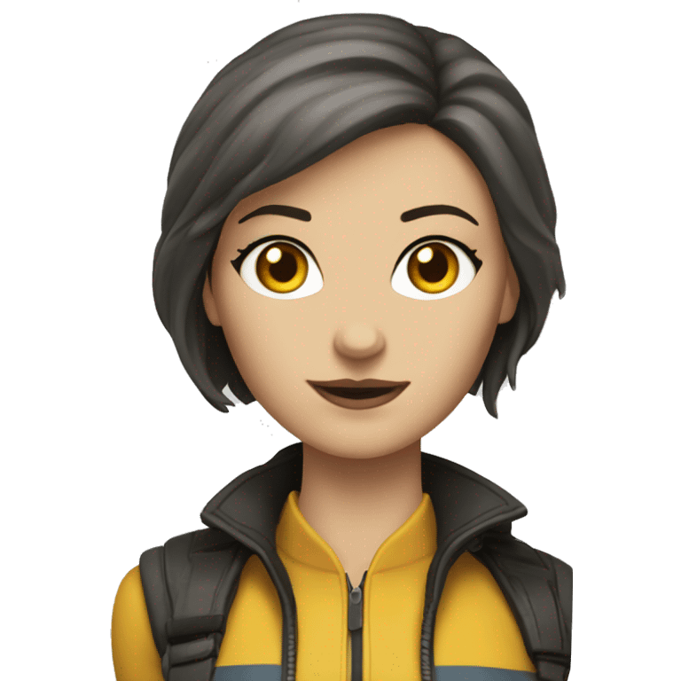 Caucasian Woman named Ashley who is in the X-Men emoji