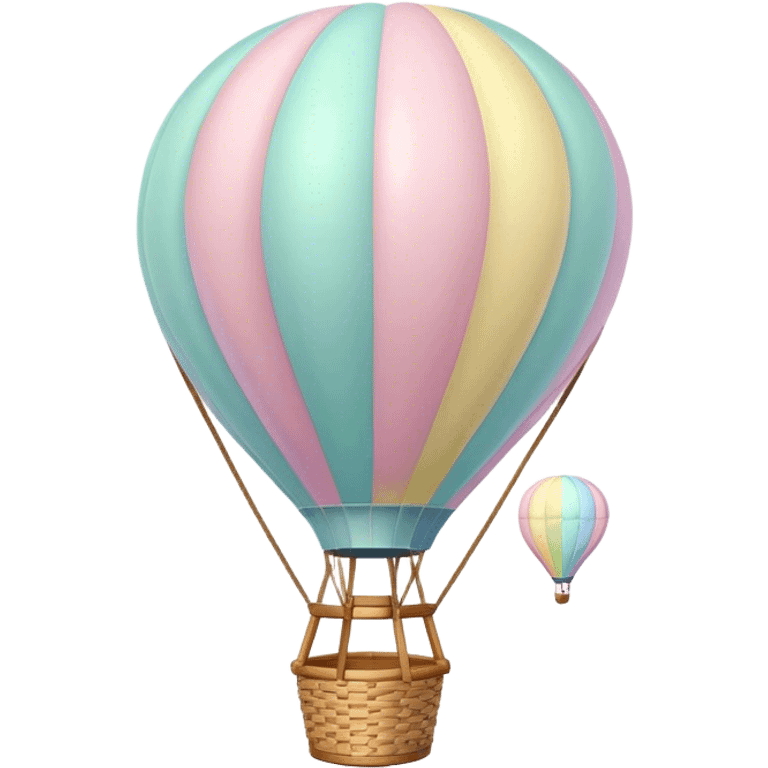 pastel hot air balloon  emoji