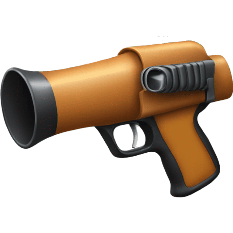 gun-shaped megaphone emoji