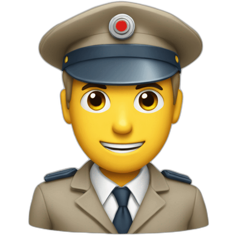 Inspector gadget wearing a poppy emoji