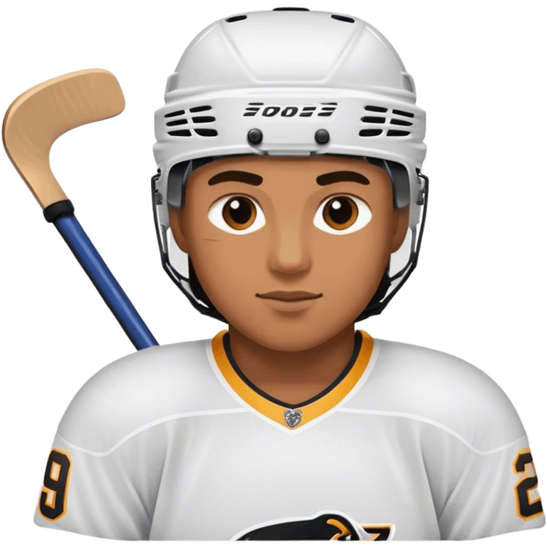 A hockey player emoji