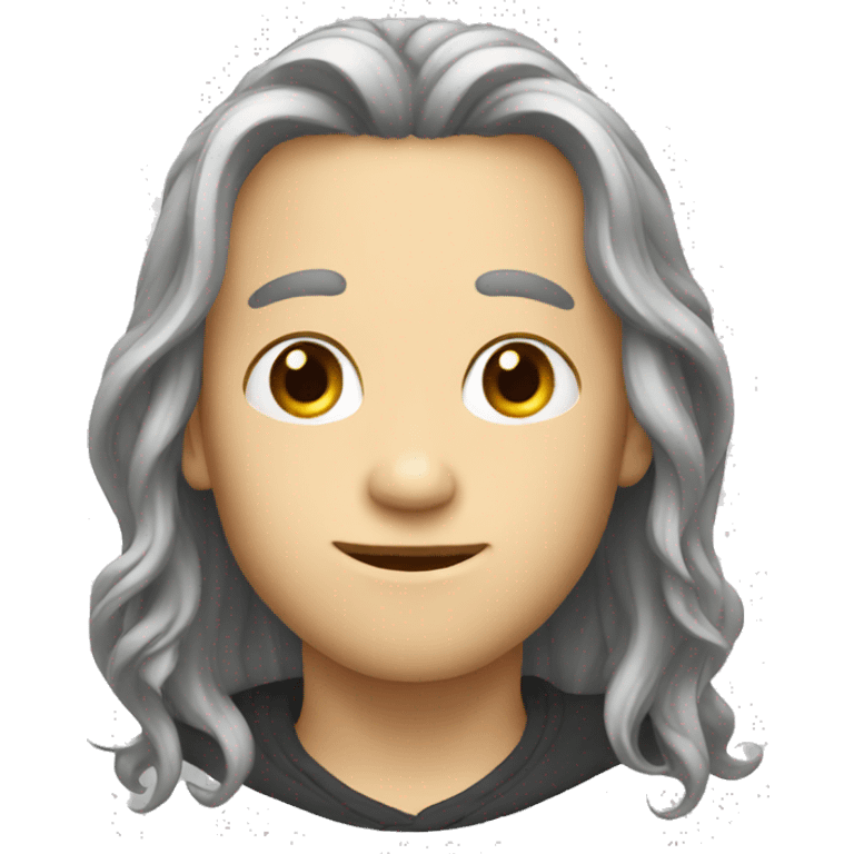 long hair boy emoji