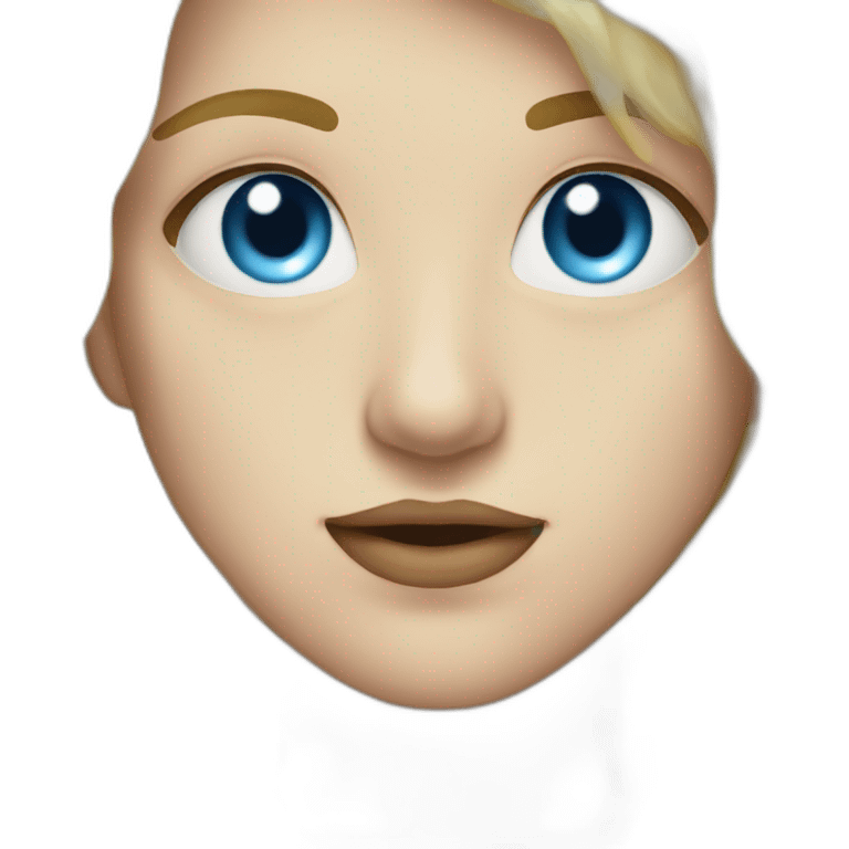 A big person with blue eye and blond emoji