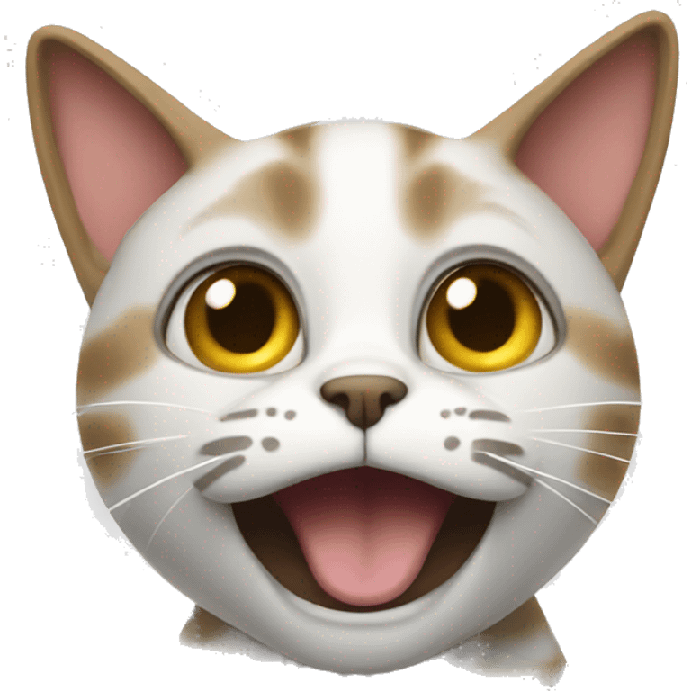 cat talking on a speechment emoji