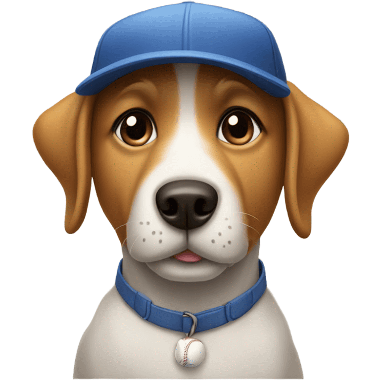 dog with a backwards hat emoji