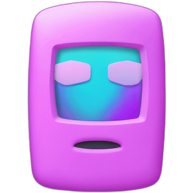 vaporwave 3d frame no face emoji