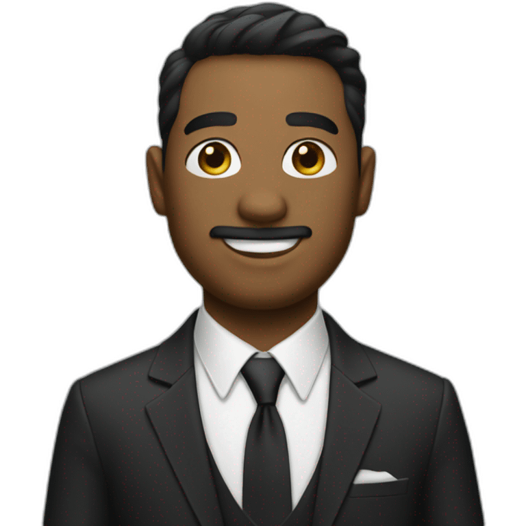 man in suit and tie emoji