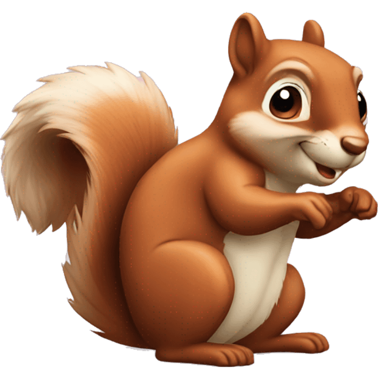 Squirrel cartoon emoji