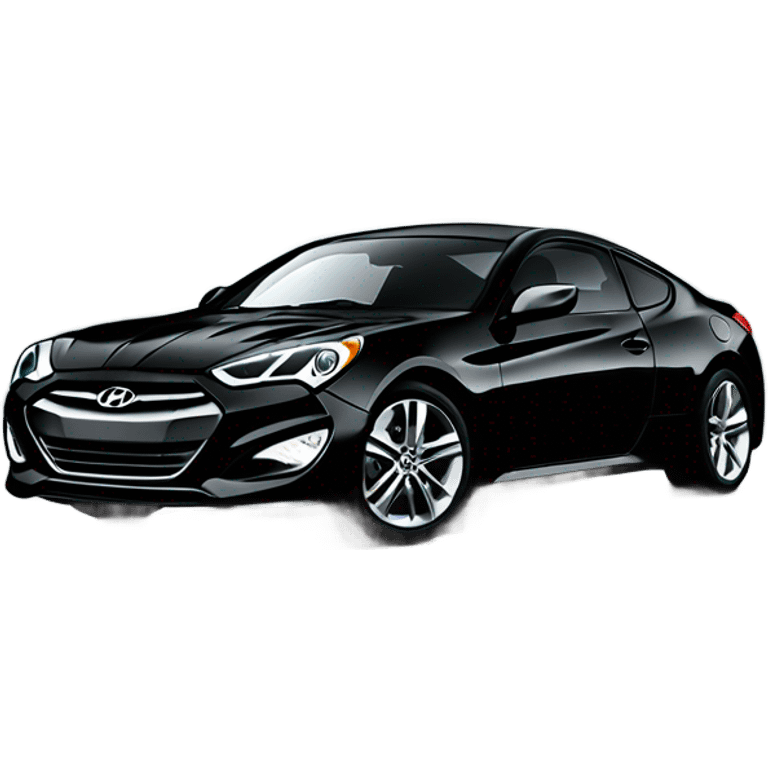 All black 2013 Hyundai Genesis coupe 3.8 emoji