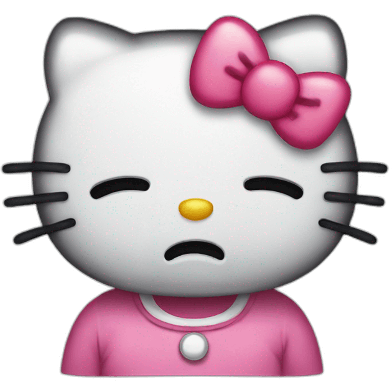 hello kitty crying emoji