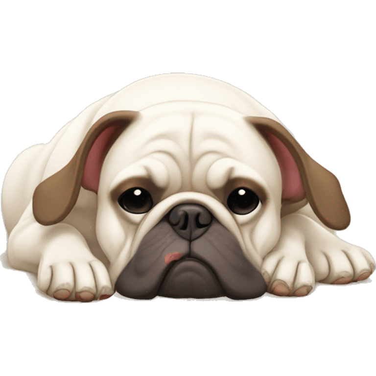 Bouledogue français qui dort  emoji