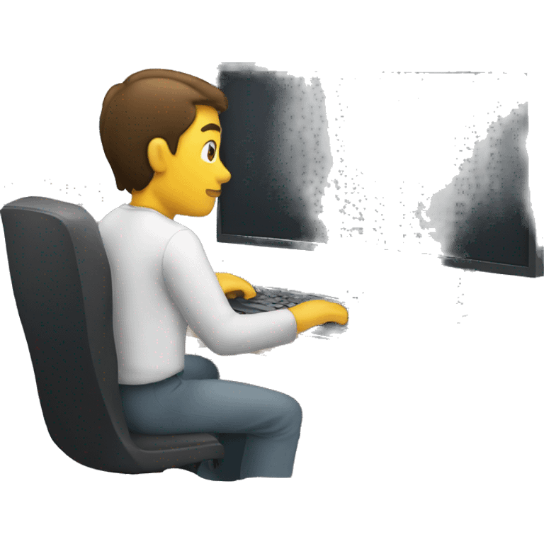 man at the computer emoji