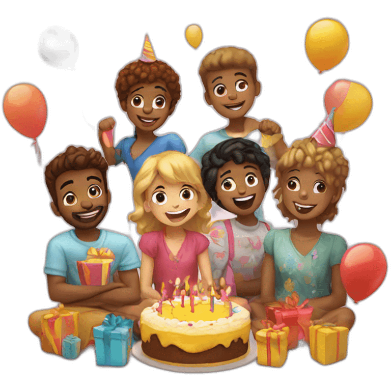 happi birthday kids emoji