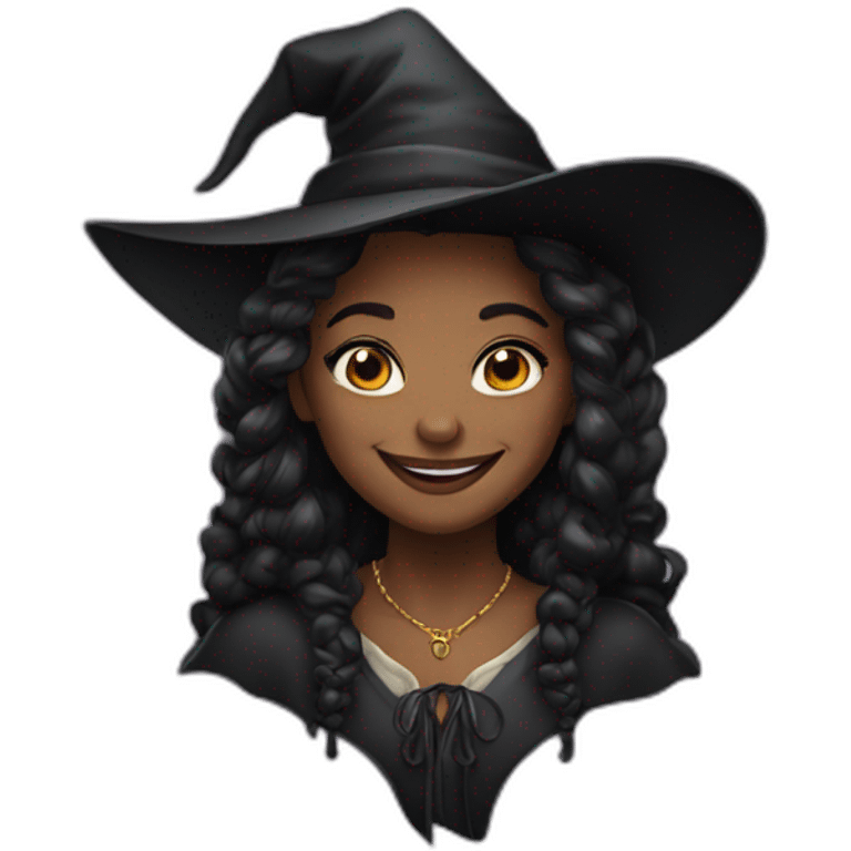 Young Rich Witch smiling emoji