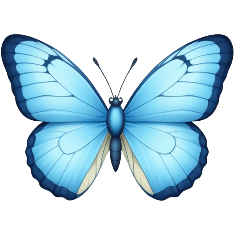 Light blue butterfly emoji