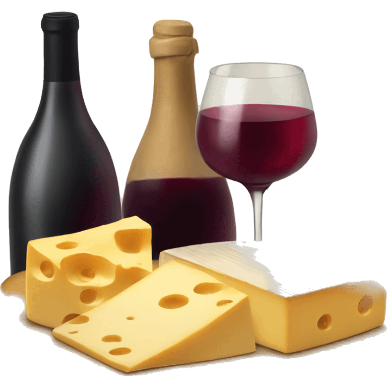 Wine and cheese emoji