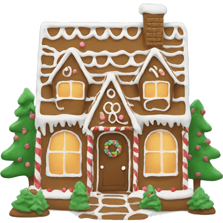 aesthetic gingerbread house  emoji