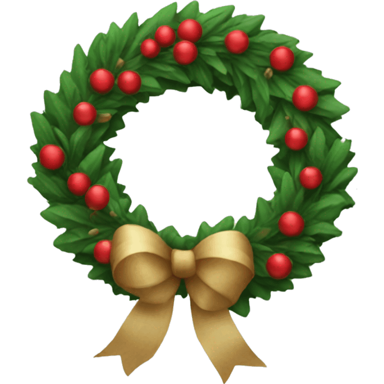 christmas wreath emoji