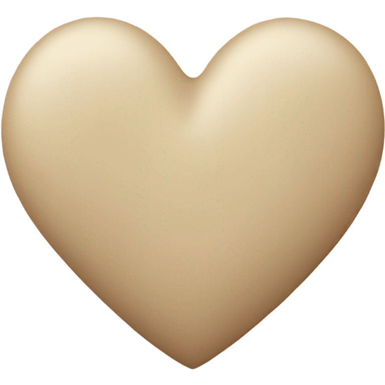 Beige heart  emoji