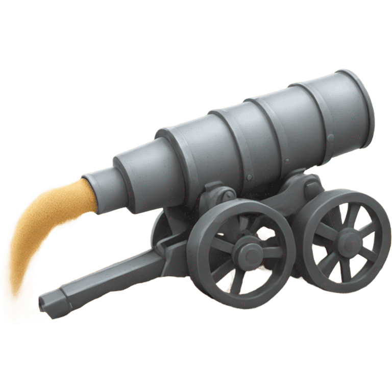 Sand cannon emoji