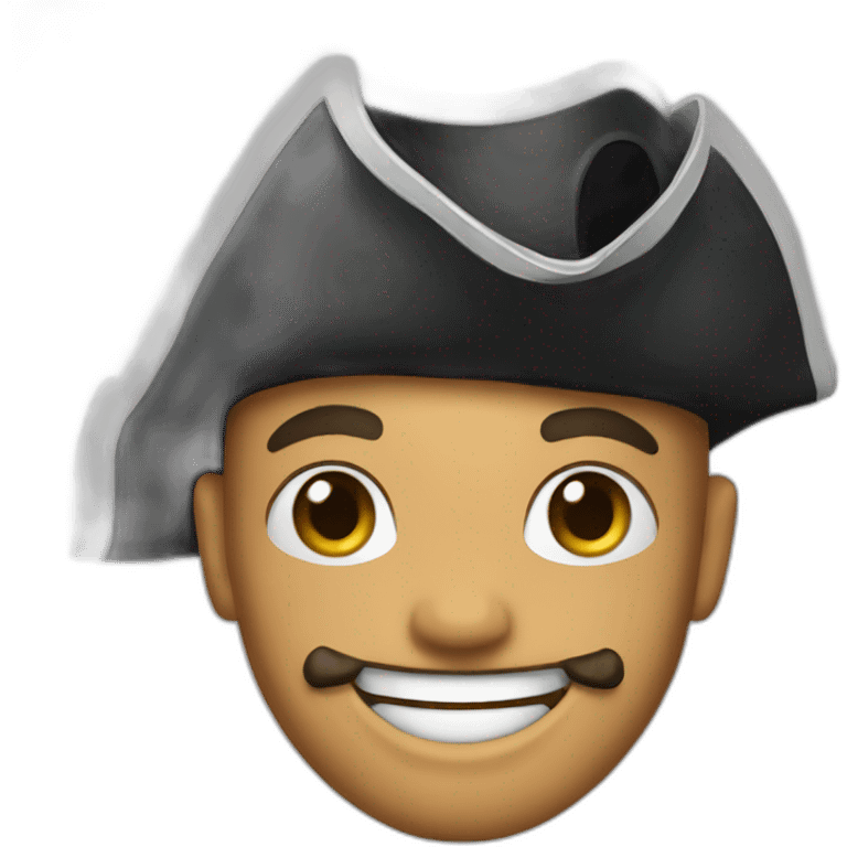 a happy pirate emoji