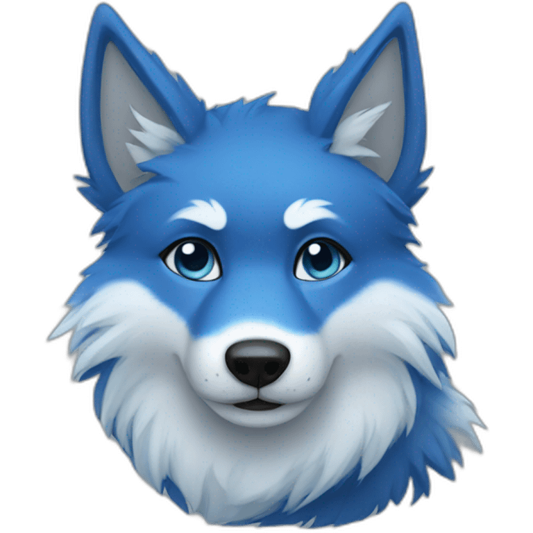 furry blue folf emoji