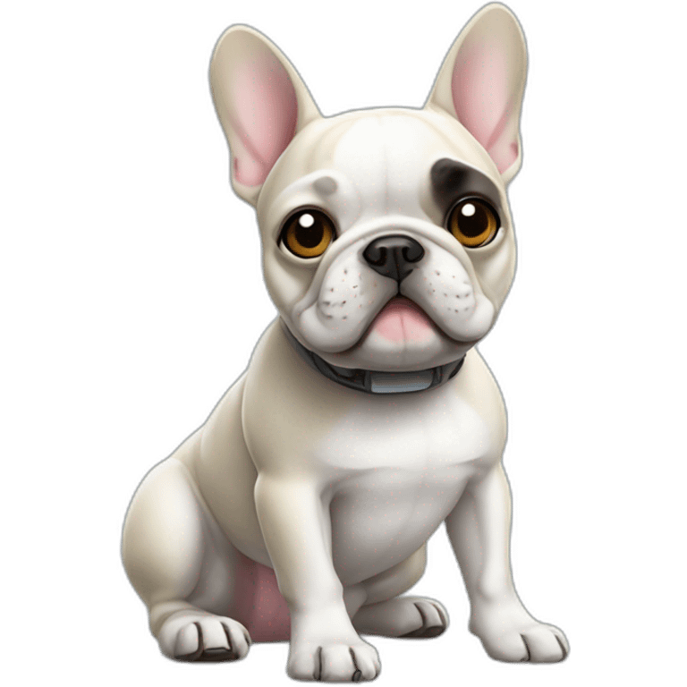 robot French bulldog emoji